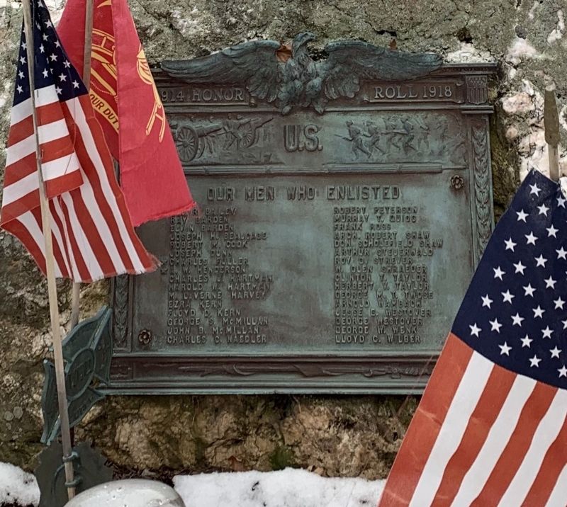 1914 - Honor Roll - 1918 Marker image. Click for full size.