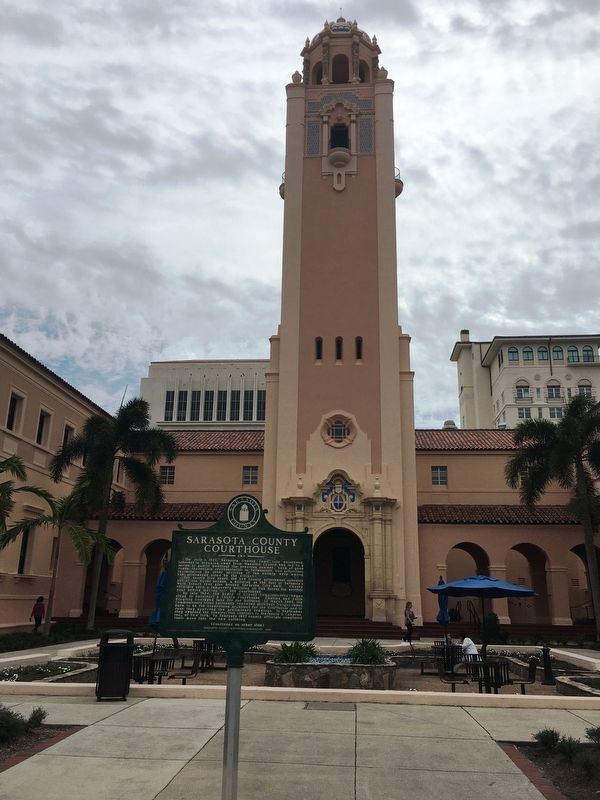 Sarasota County Courthouse Marker image. Click for full size.