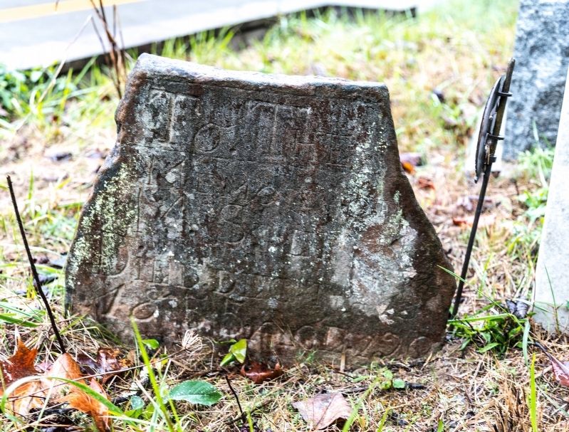 Original Grave Marker for Moses Stepp image. Click for full size.