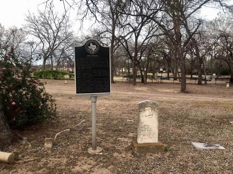David Myers Marker and Grave. Click for full size. David Myers Marker and Grave image. Click for full size.
