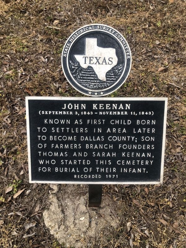 John Keenan Marker. Click for full size. John Keenan Marker image. Click for full size.