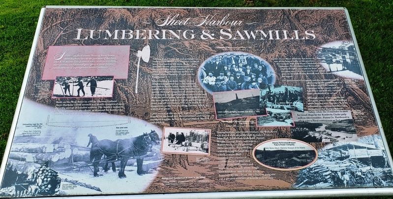 Lumbering & Sawmills Marker. Click for full size. Lumbering & Sawmills Marker image. Click for full size.