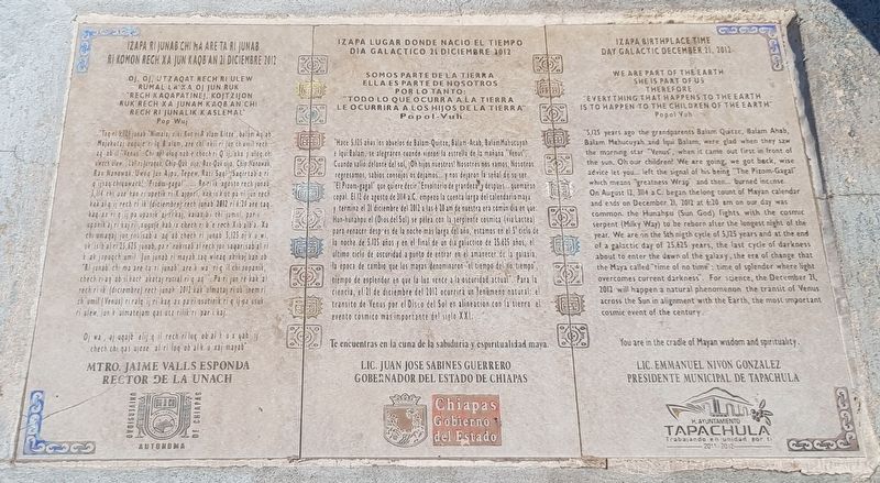 The End of Bʼakʼtun 13 Marker. Click for full size. The End of Bʼakʼtun 13 Marker image. Click for full size.