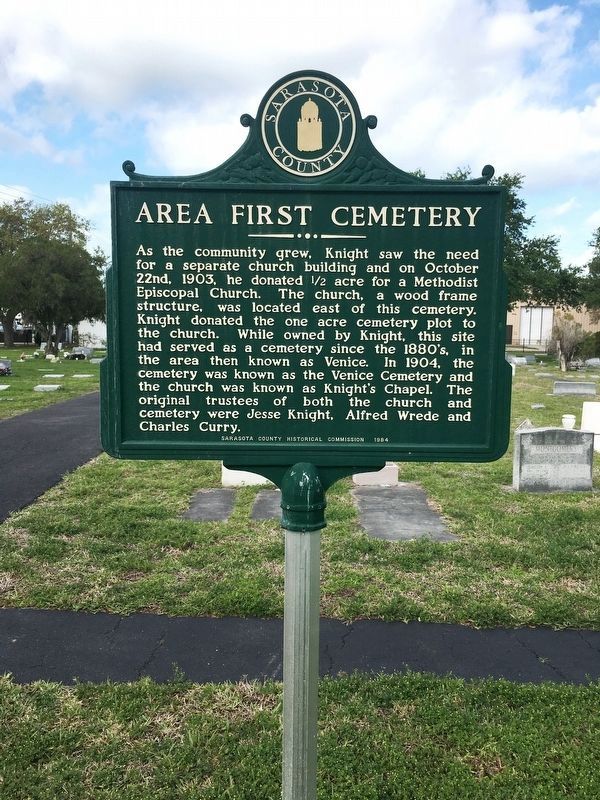 Area First Cemetery Marker (side 2). Click for full size. Area First Cemetery Marker (side 2) image. Click for full size.
