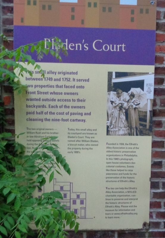Bladen's Court Marker image. Click for full size.