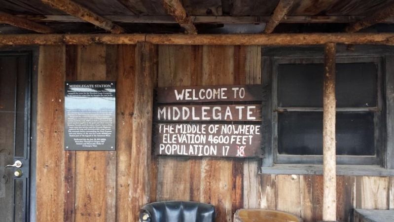 Middlegate Station Marker image. Click for full size.