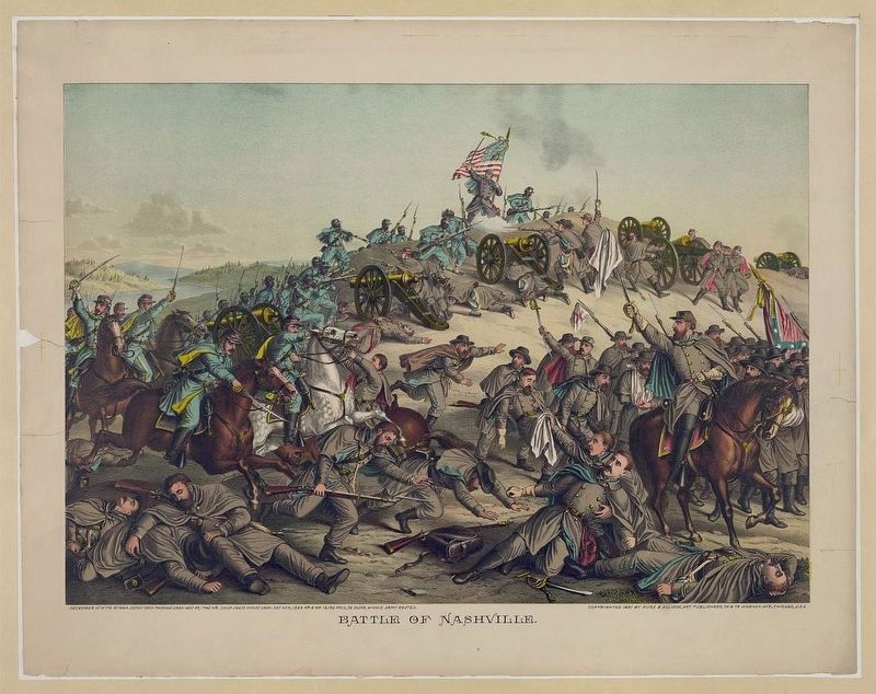 Battle of Nashville. Click for full size. Battle of Nashville image. Click for full size.