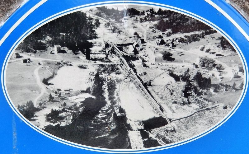 Marker detail: Sheet Harbour in the 1960s image. Click for full size.