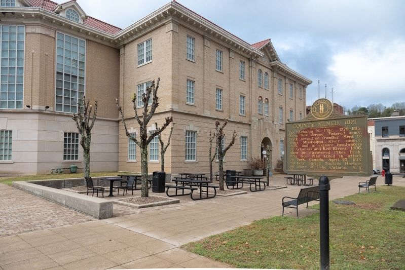 Courthouse and County Named, 1821, Marker. Click for full size. Courthouse and County Named, 1821, Marker image. Click for full size.
