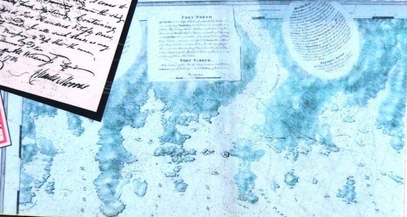 Marker detail: DesBarres Map of Spry Harbour,<br>Palliser Harbour and Port North. Click for full size. Marker detail: DesBarres Map of Spry Harbour,<br>Palliser Harbour and Port North image. Click for full size.