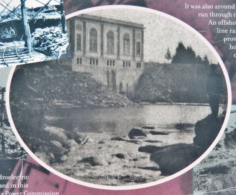 Marker detail: Malay Falls Power Station image. Click for full size.