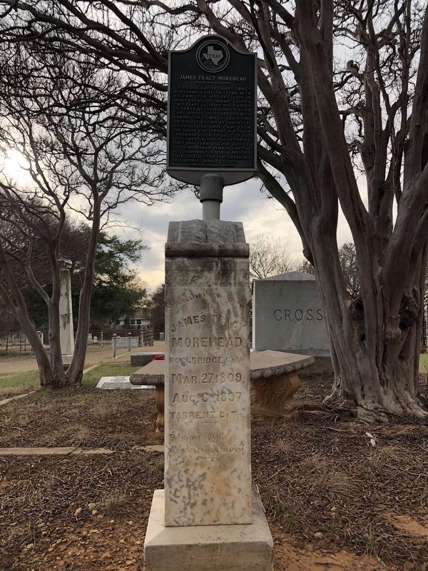 James Tracy Morehead Marker and Grave image. Click for full size.