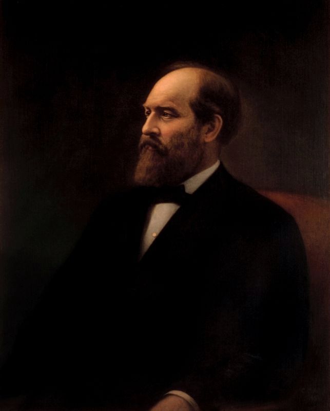 Official Presidential Portrait of James Abram Garfield image. Click for full size.