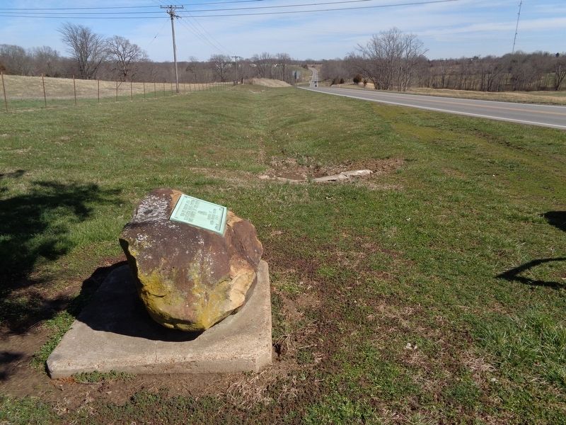 Old Ft. Massac and Kaskaskia Trail Marker. Click for full size. Old Ft. Massac and Kaskaskia Trail Marker image. Click for full size.