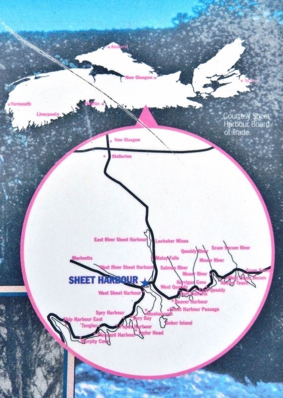 Marker detail: Sheet Harbour Map image. Click for full size.
