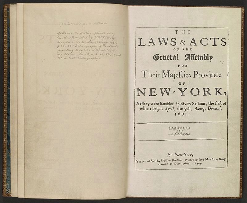A product of Bradford's press. image. Click for full size.