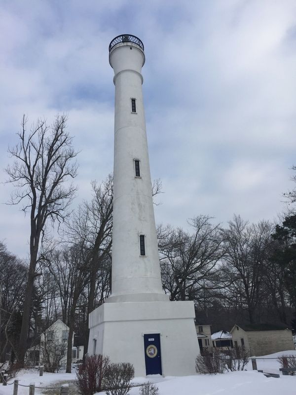Verona Beach Lighthouse. Click for full size. Verona Beach Lighthouse image. Click for full size.