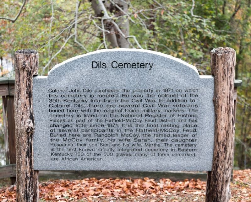 Dils Cemetery Marker image. Click for full size.