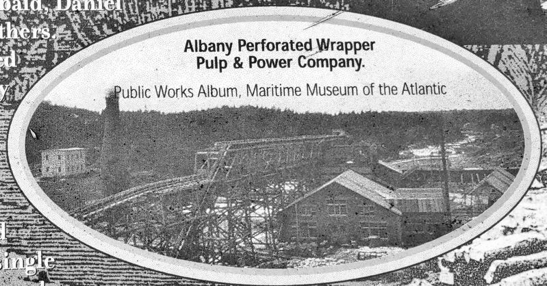 Marker detail: Albany Perforated Wrapper Pulp & Paper Company. Click for full size. Marker detail: Albany Perforated Wrapper Pulp & Paper Company image. Click for full size.