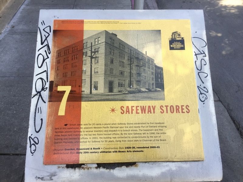 Safeway Stores Marker image. Click for full size.