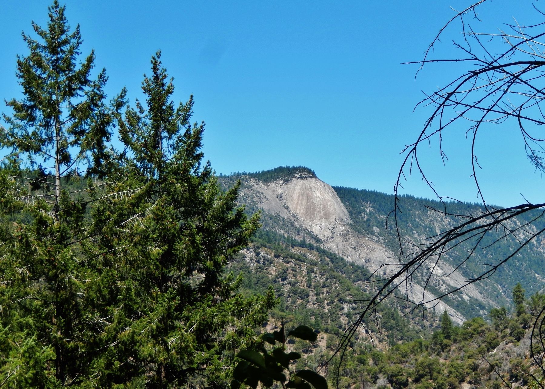 Bald Rock Dome (<i>view from marker</i>) image. Click for full size.