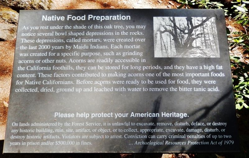 Native Food Preparation Marker image. Click for full size.