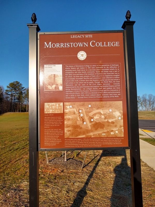 Morristown College Marker (Side 2) image. Click for full size.