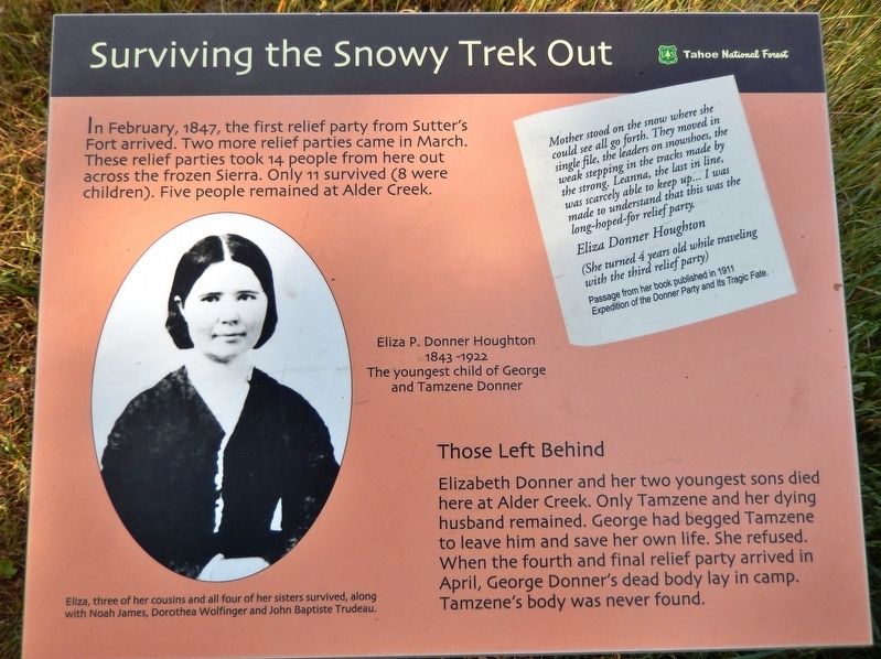 Surviving the Snowy Trek Out Marker image. Click for full size.