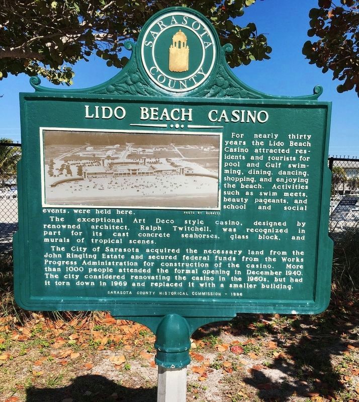 Lido Beach Casino Marker image. Click for full size.