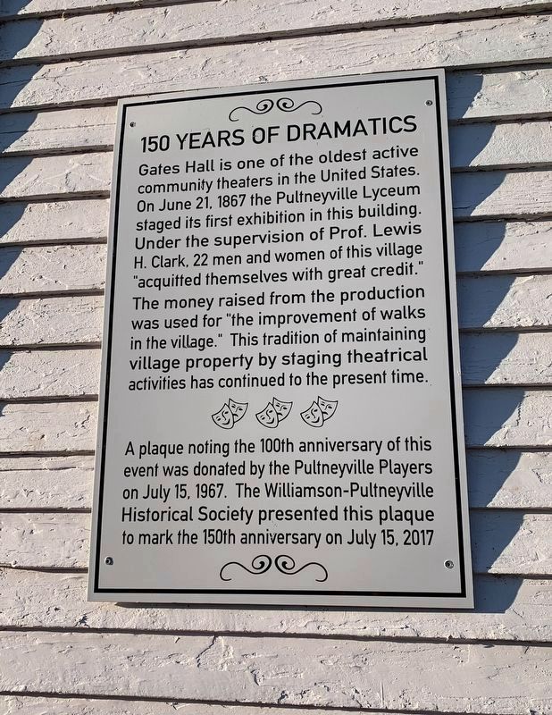 150 Years of Dramatics Marker image. Click for full size.
