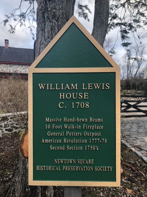 William Lewis House Marker image. Click for full size.