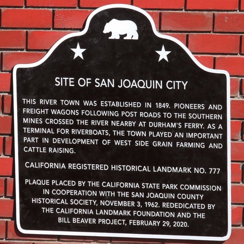 San Joaquin City Marker image. Click for full size.