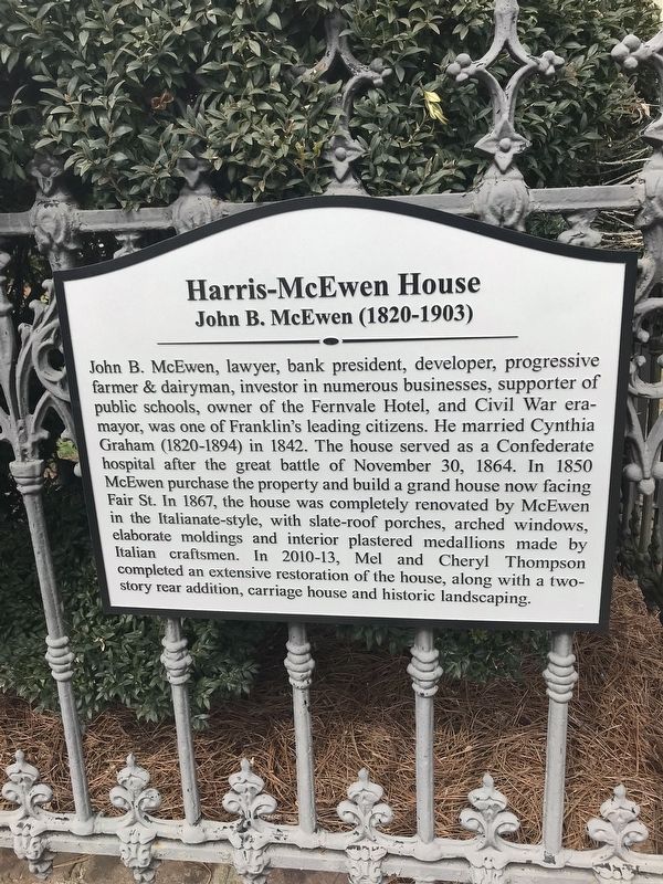 Harris-McEwan House Marker image. Click for full size.