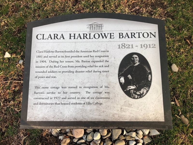 Clara Harlowe Barton Marker. Click for full size. Clara Harlowe Barton Marker image. Click for full size.