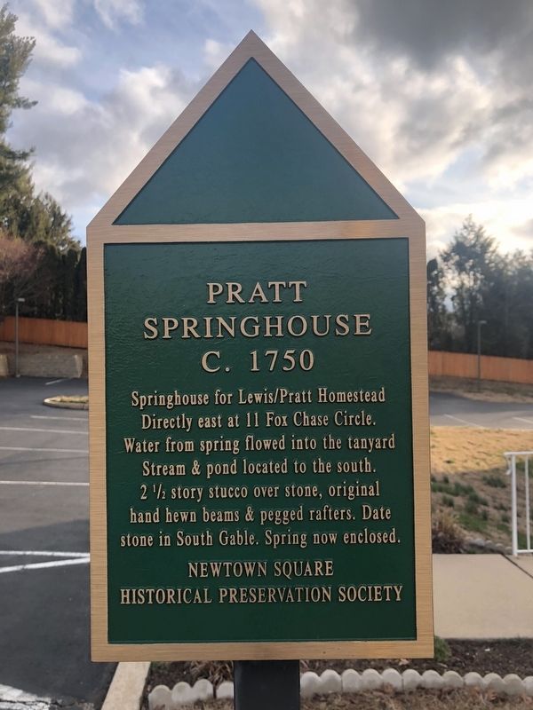 Pratt Springhouse Marker image. Click for full size.