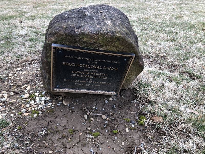 Hood Octagonal School Marker. Click for full size. Hood Octagonal School Marker image. Click for full size.
