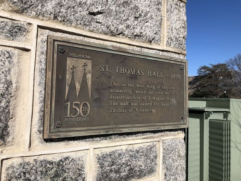 St. Thomas Hall - 1899 Marker. Click for full size. St. Thomas Hall - 1899 Marker image. Click for full size.