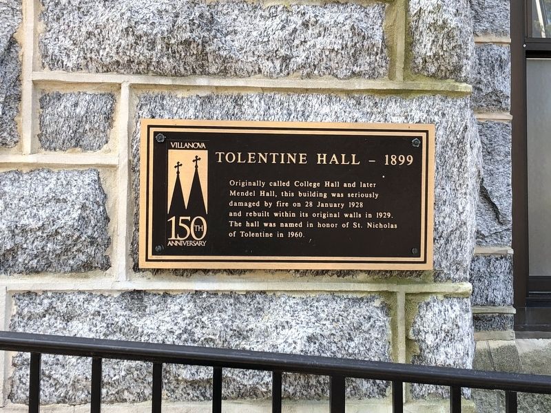 Tolentine Hall - 1899 Marker. Click for full size. Tolentine Hall - 1899 Marker image. Click for full size.