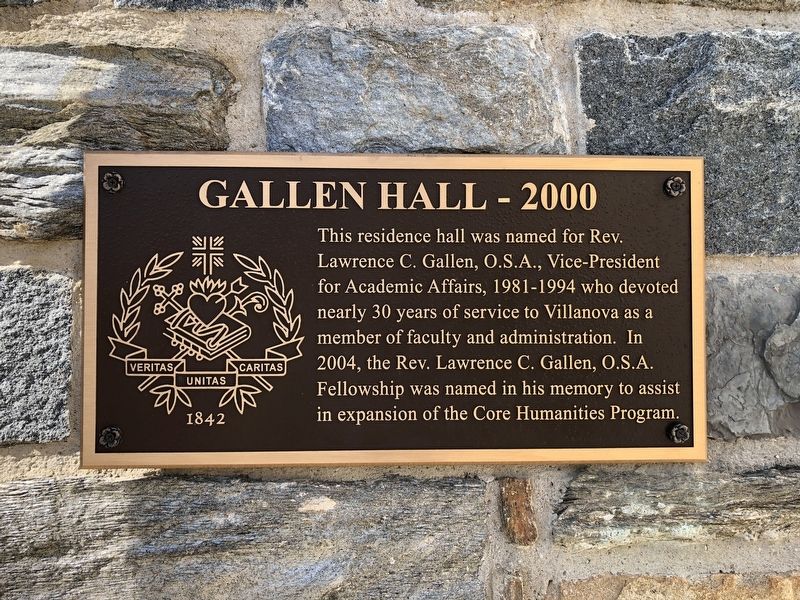 Gallen Hall - 2000 Marker image. Click for full size.