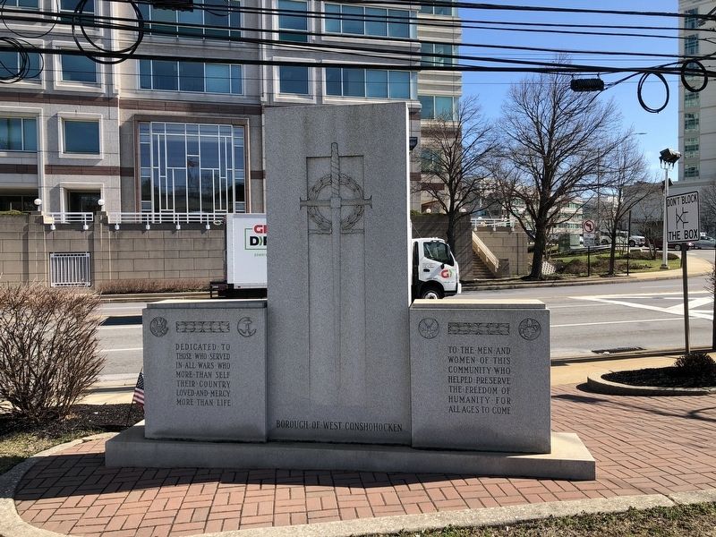 West Conshohocken Veteran Memorial. Click for full size. West Conshohocken Veteran Memorial image. Click for full size.