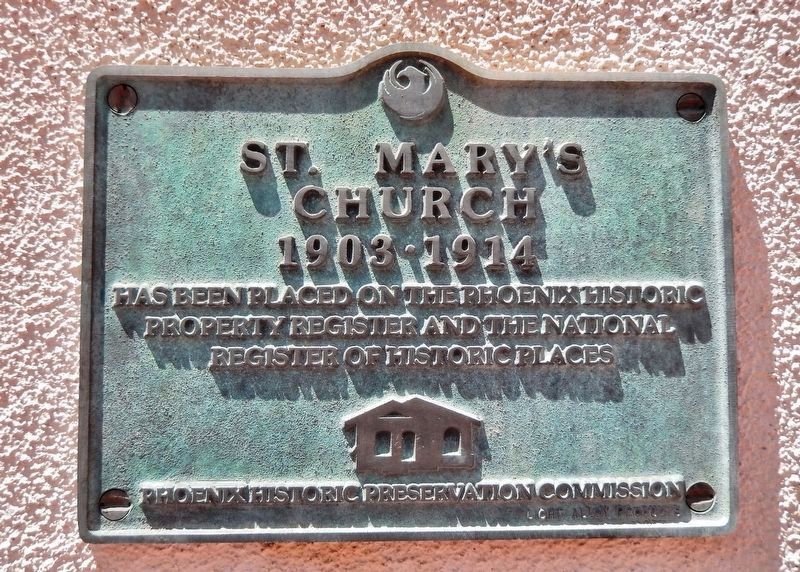 Saint Mary's Church<br>Phoenix Historic Preservation Commission image. Click for full size.