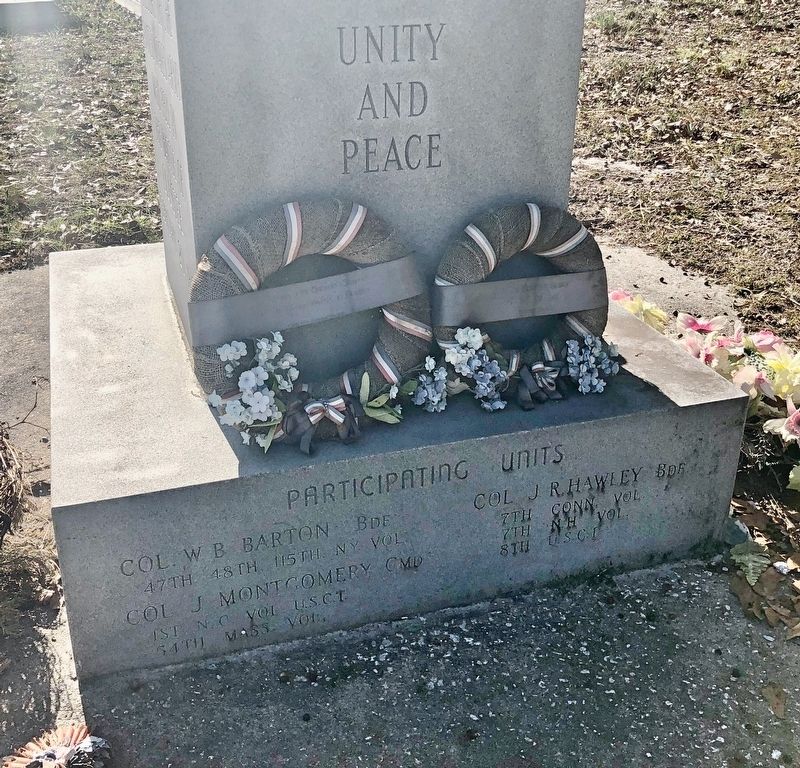 Battle of Olustee Union Memorial (right side) image. Click for full size.