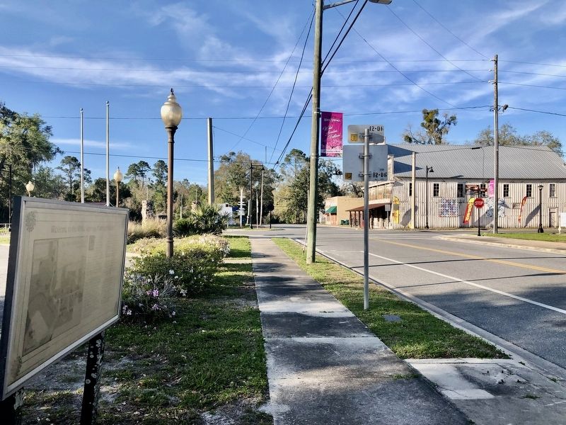 View from marker towards part of historic district. image. Click for full size.