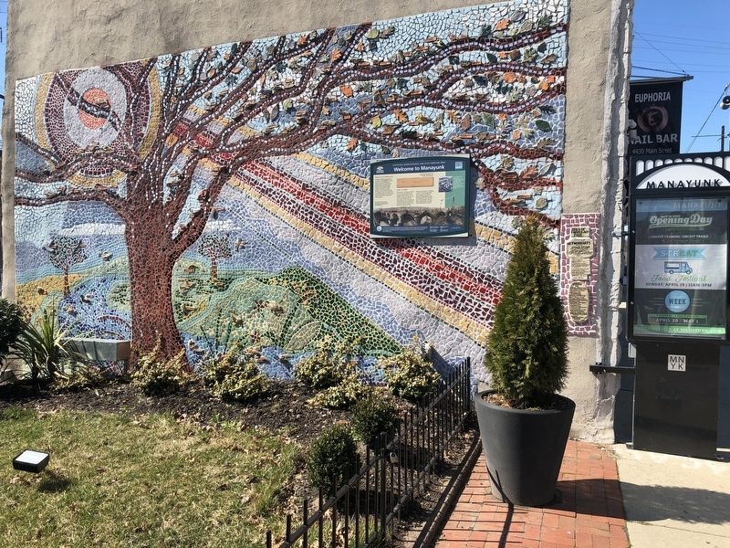 Welcome to Manayunk Marker image. Click for full size.