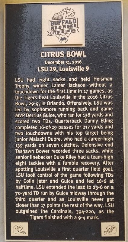 Citrus Bowl Marker. Click for full size. Citrus Bowl Marker image. Click for full size.