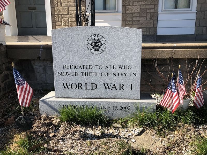 World War I Marker image. Click for full size.