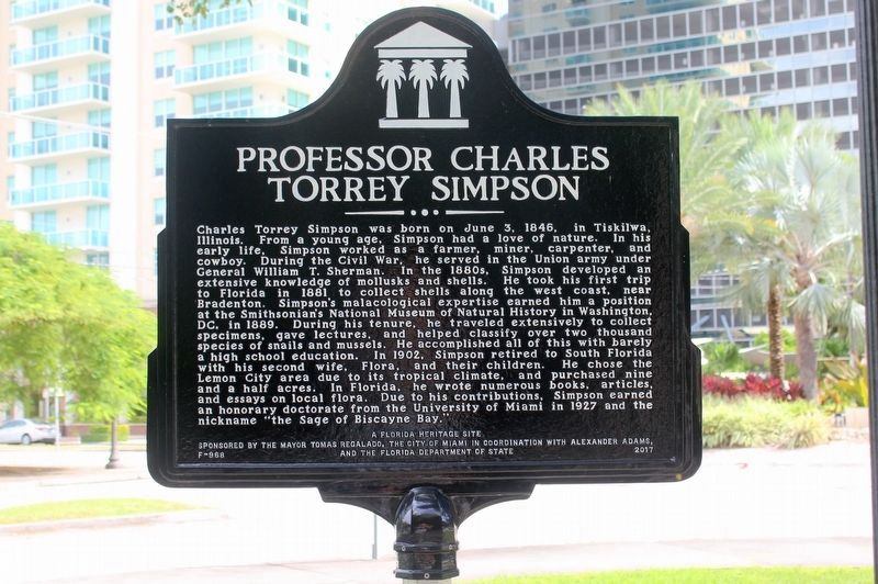 Professor Charles Torrey Simpson Marker image. Click for full size.