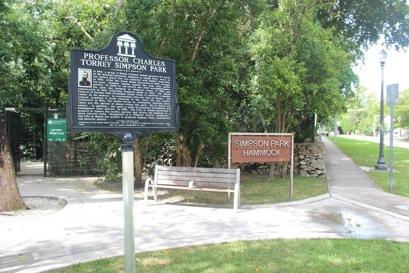 Professor Charles Torrey Simpson/Professor Charles Torrey Simpson Park Marker. Click for full size. Professor Charles Torrey Simpson/Professor Charles Torrey Simpson Park Marker image. Click for full size.