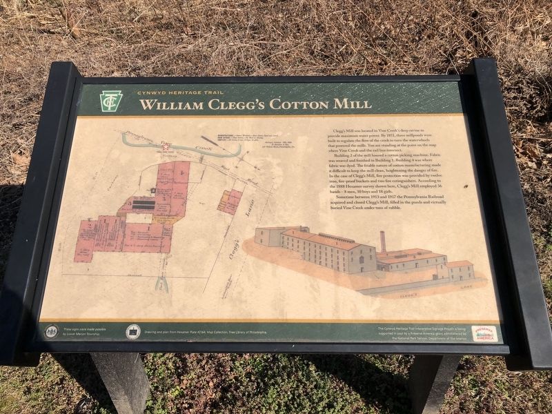 William Clegg's Cotton Mill Marker image. Click for full size.