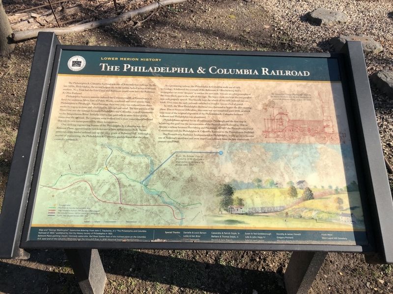 The Philadelphia & Columbia Railroad Marker image. Click for full size.